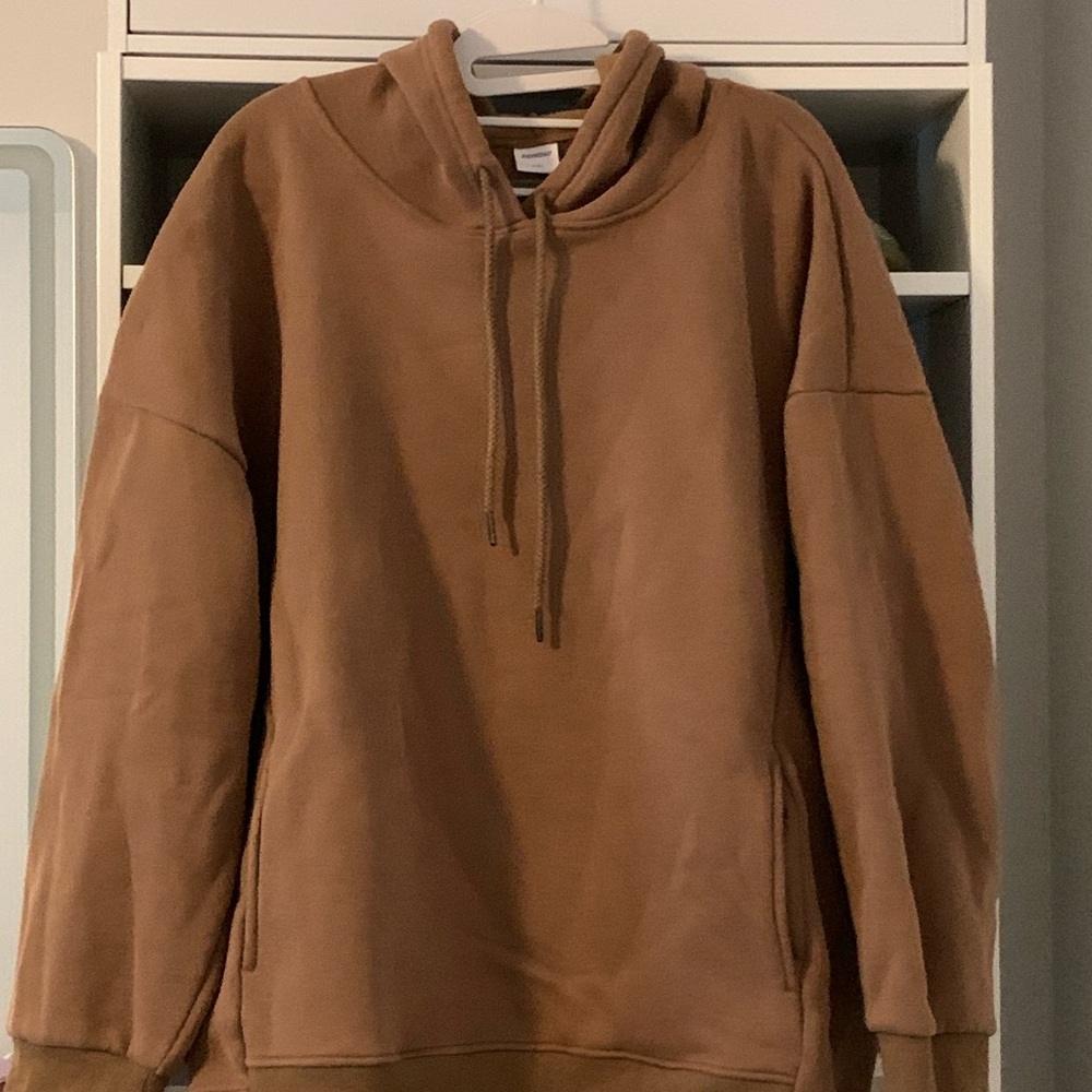 Source Unknown Women's Brown Hoodie Sweatshirt